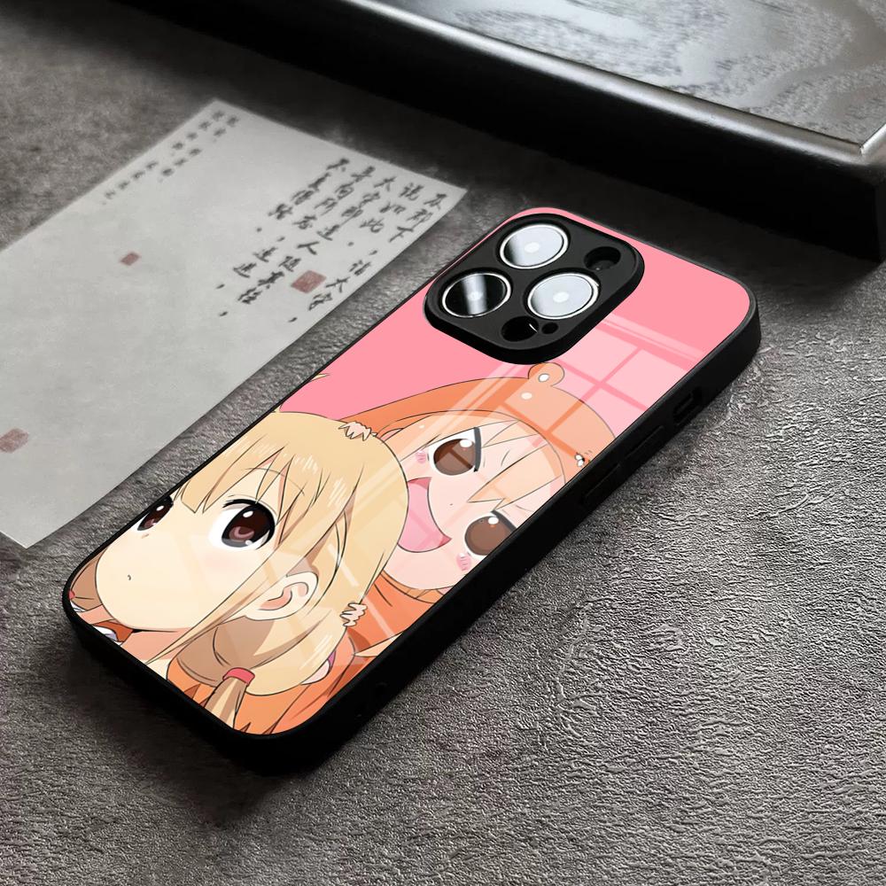 Чехол для телефона Himouto Umaru Chan Для IPhone 16 Pro Max 15 Plus 14 Pro 12 11 13 Mini X XR XS Max 8 7 Plus SE Стеклянная крышка