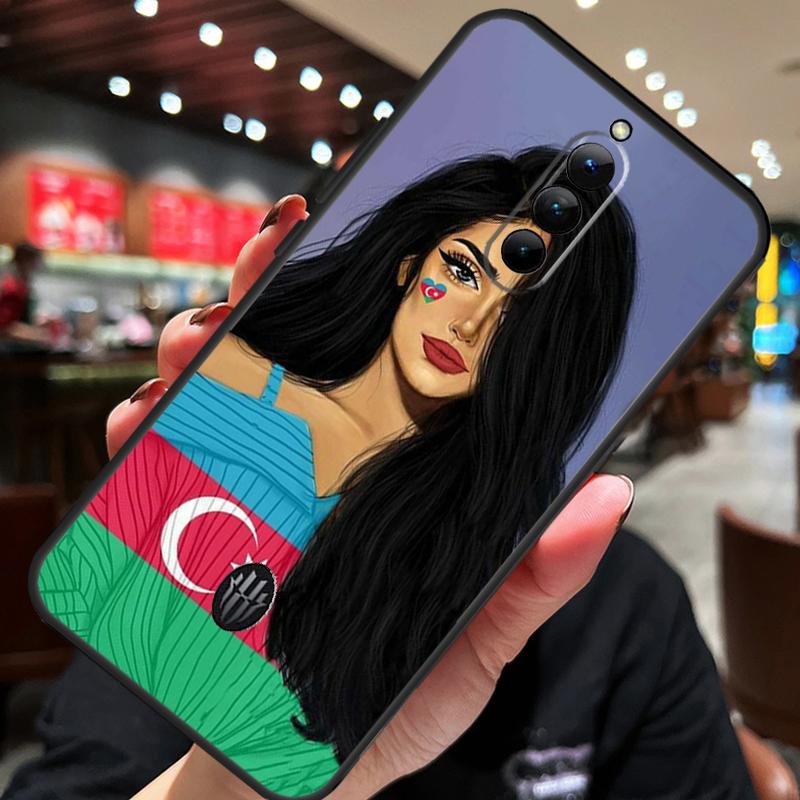 Azerbaijan Flag Girl Case For ZTE Nubia Red Magic 11 10 8 9 8S 9S 10S Pro Plus 10 Air 5G 6R 6 7 6S 7S Pro Cover