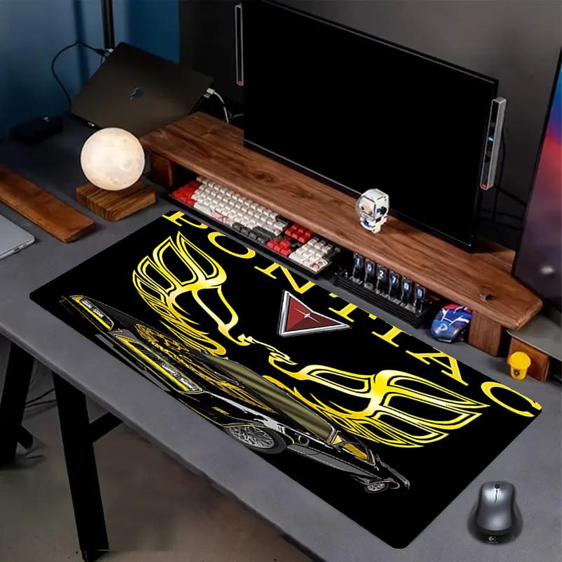 Pontiac Theme Mouse Pad, Non Slip Rubber Base, Multifunctional Office & Home Decor, Perfect for Workspace Personalization.