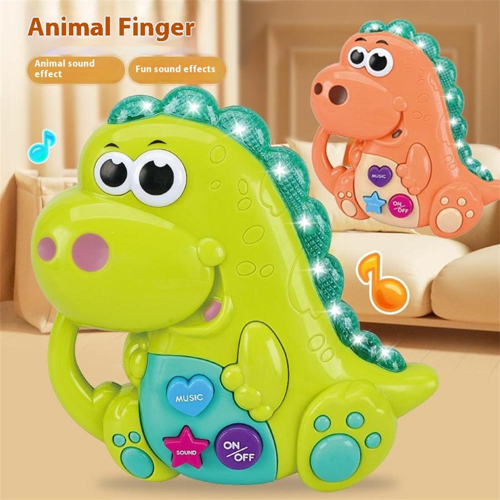 1138 Cartoon Dinosaur Baby Kids Musical Educational Toy Electronic Piano with Light