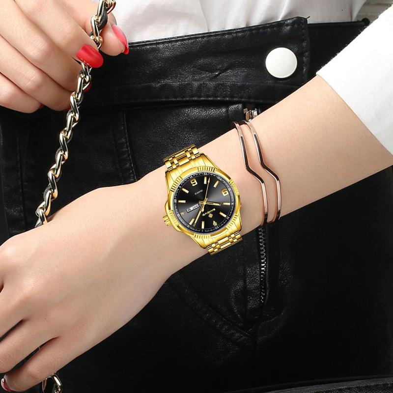 BANGWEI Ladies Watch Business Women's Watch Calendar Luminous Clock Quartz Stainless Steel Strap Fashion Watch for Women reloj