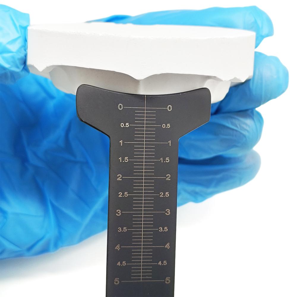 1 Piece Dental Stainless Steel Measuring Lip Ruler Dental Lab Tools Papillameter Ruler Papilla Gauge