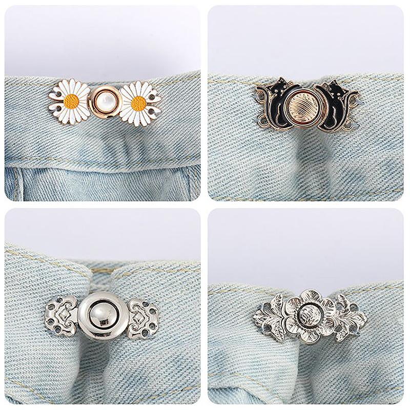 Регулируемая джинсовая пряжка на талии Закрытие талии Артефакт Невидимая кнопка Съемный затягивающийся пояс Кнопка Инструмент для регулировки брюк