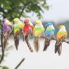 1Pc Artificial Feather Fake Birds Nest Decorative Mini Swallows Home Garden Ornaments