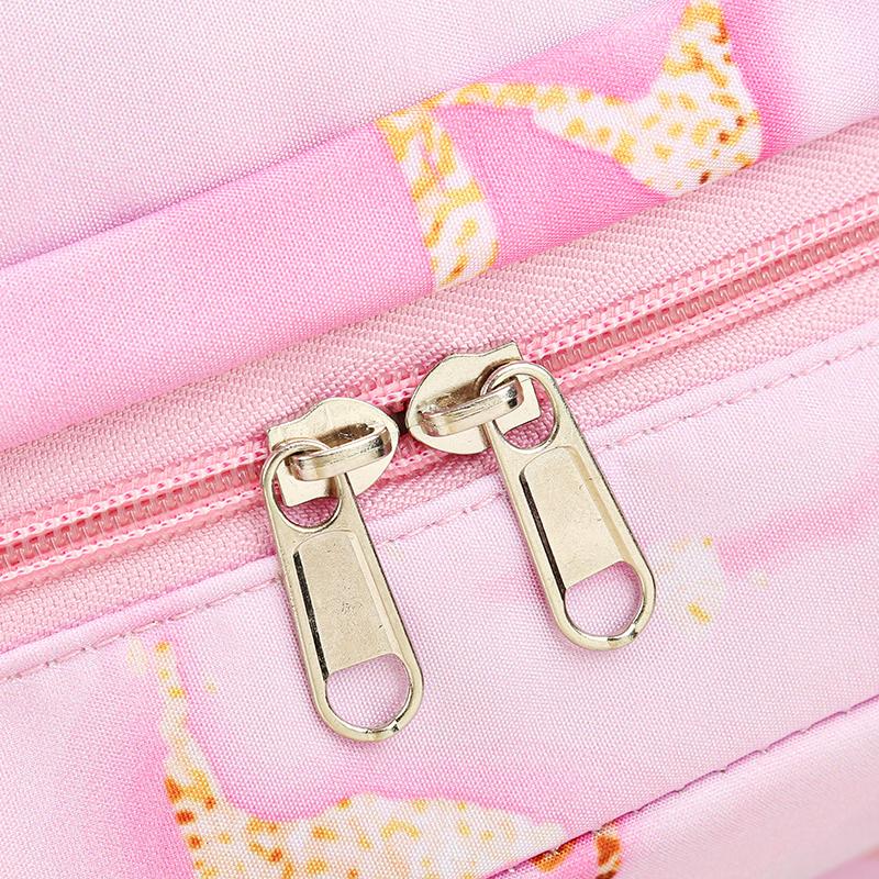 4Pcs/set Cute Anime Printed Backpack Lunch Bag Pencil Bag 750Ml Water Bottle Girl Student Large Capacity Waterproof Schoolbag