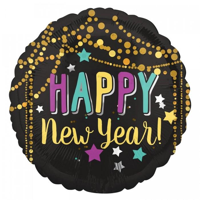 Amscan С Новым годом блестящий фольгированный шар