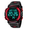 Digital Water Resistant To 50 Day of the LED Waterproof Sports Digital Instruction Manual Included Men's Watch, Meters, Date, Week, Alarm, Display,