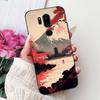 Чехол для LG G7 ThinQ Черный Силикон Милый Кот Модные Цветы Крутая Расписная Задняя Крышка Для Телефона LG G7ThinQ LMG710EM