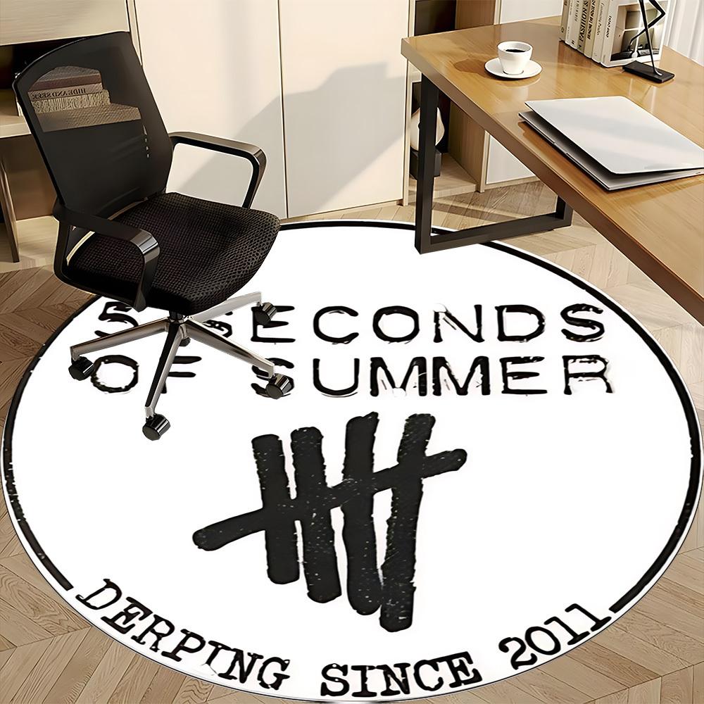 1 шт. 5 SOS Band Принт Ковер-сиденье для Офиса Нескользящий, Машинная Стирка Ковра для Офиса, Комнаты Праздничный Декор для Рождества, Дня Рождения Полиэстер