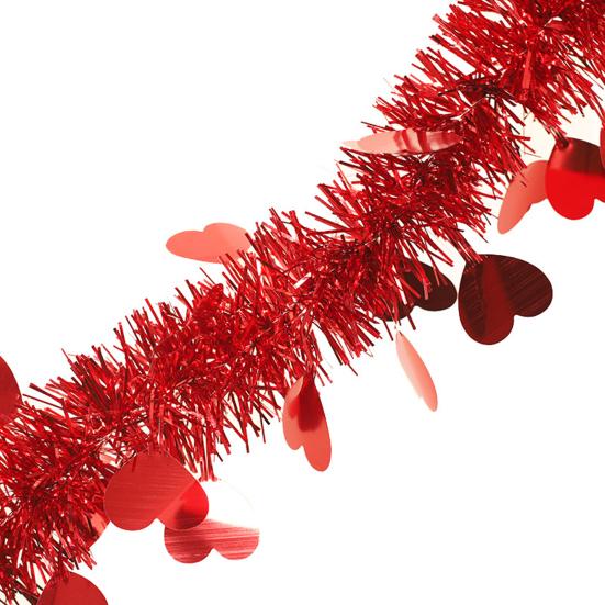 Гирлянда на День святого Валентина, блестящая гирлянда в форме сердца, романтическая подвесная гирлянда для украшения домашних вечеринок