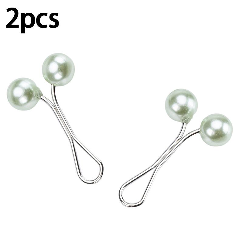 New U-Shaped Pearl Brooch Fixed Straps Anti Slip Scarf Pin DIY Sewing Multi-Purpose Scarf Adjuster Lady Fixed Pins