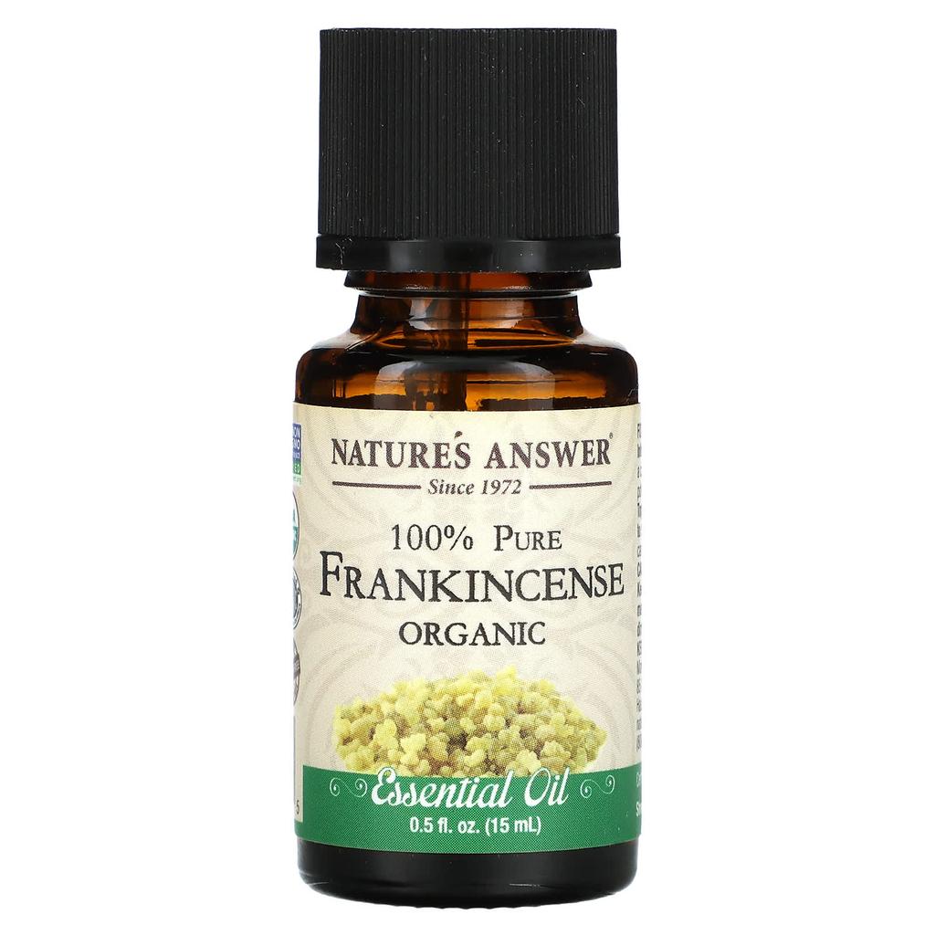 Nature's Answer 100% Pure Organic Essential Oil, Frankincense, 0.5 Fl Oz (15 Ml)