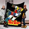 1pc UFO Robot Grendizer6 Theme Blanket - Digital Print, Polyester, Cozy for All Seasons, Perfect for Outdoor, Camping, and Travel