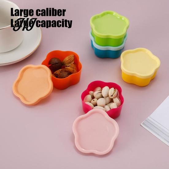 Stackable Storage Containers 5Pcs Mini Box with Lids, Plastic Containers, Reusable Portable Boxes Heart/Square/Flower Shape Food Organizer for