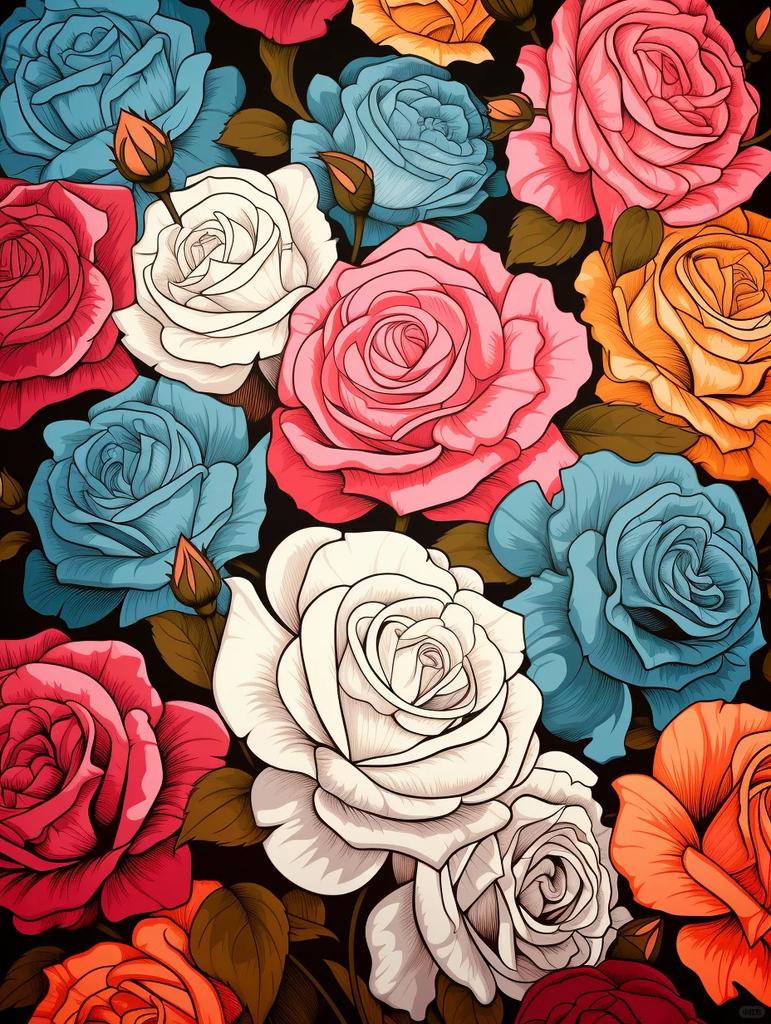 5D DIY Алмазная картина Пион Красочные цветы Стразы Картина Вышивка Гибискус Наборы Художественная мозаика Украшение дома