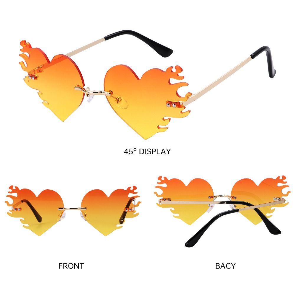 Солнцезащитные очки в форме сердца с защитой UV400, очки для Хэллоуина для женщин и мужчин