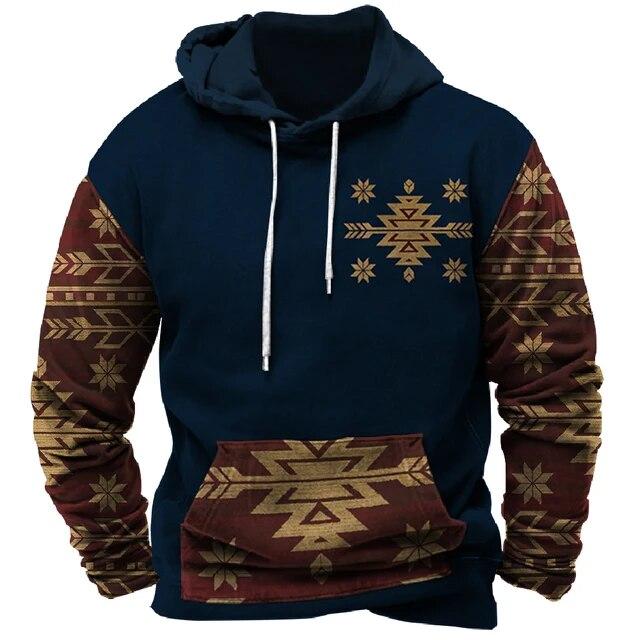 Осенняя винтажная мужская толстовка с длинным рукавом, спортивная рубашка с капюшоном, повседневная толстовка с капюшоном в стиле ретро для мужчин, одежда для верховой езды, одежда больших размеров