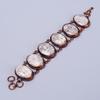 Fossil Coral Stone Electroformed Statement Unique New Bracelet Jewelry Copper V-76