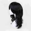 Парик для косплея Shouta Aizawa 45 см, черные вьющиеся волнистые термостойкие синтетические волосы, парики в стиле аниме + шапочка для парика