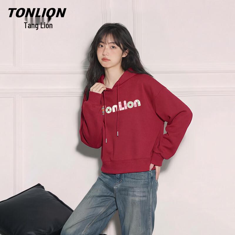 Женская короткая толстовка с капюшоном TonLion