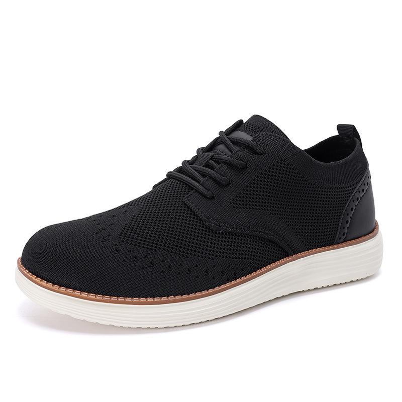 Spring/Summer Solid Color Fashion Casual Handsome Mesh Breathable Men'S Shoes