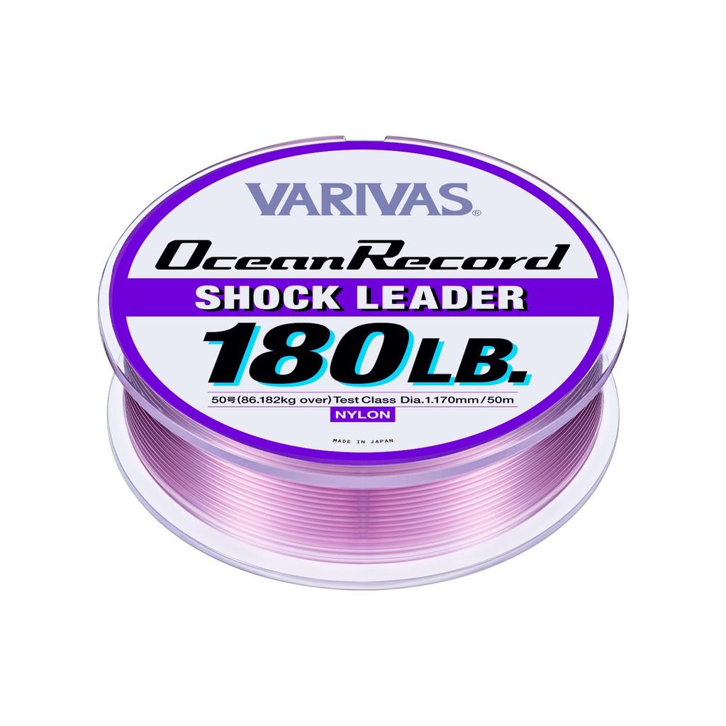 Maurice VARIVAS Ocean Record Shock Misty Purple Leader, Nylon, 50m, 50#, 180lb,