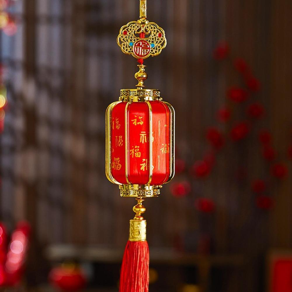 Красные китайские подвески с иероглифами Фу, ручная работа, китайский орнамент на удачу, украшение для дома, стены, двери