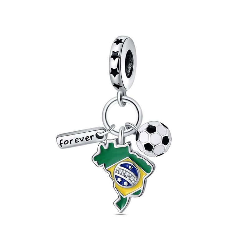 S925 серебряный цвет, четырехлистный клевер, авокадо, кактус, зеленая серия, подвески, бусины, подходят для оригинального браслета S925, изысканные ювелирные изделия «сделай сам»