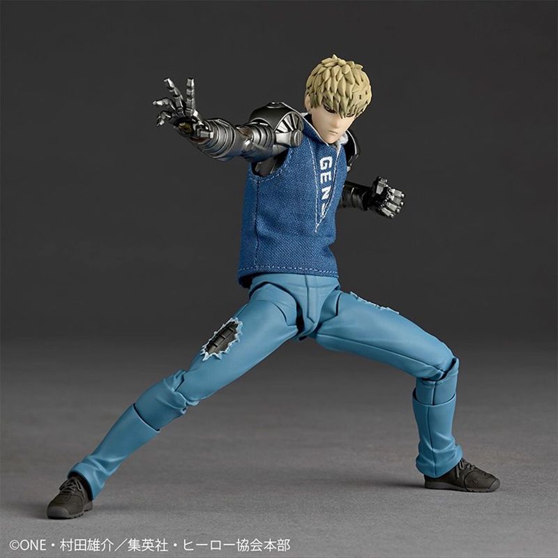 Оригинальная фигурка Геноса из One Punch Man Kaiyodo Revoltech Yamaguchi Артикулированная экшн-фигурка Аниме Украшение для рабочего стола Коллекционная игрушка