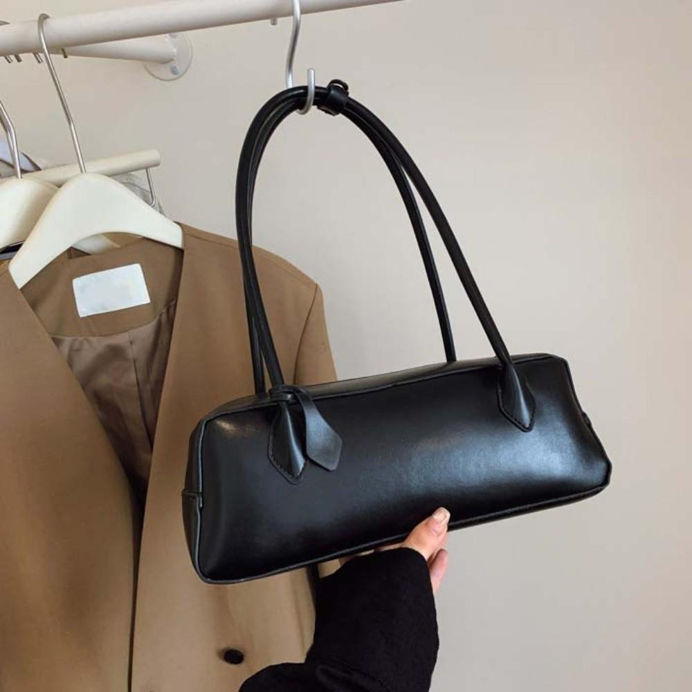 Вместительная ПУ сумка через плечо в корейском стиле, текстурная сумка под мышкой, сумка-багет, женская