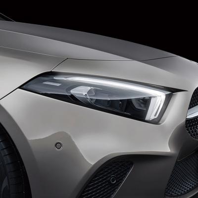 Для Mercedes Benz A-Class B-Class W177 W247 Автомобильные фары Защитная пленка TPU PPF Дымчато-черная Вырезанная по форме Антицарапающая виниловая пленка