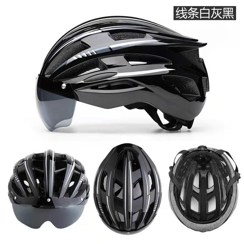 Unisex Cycling Helmet Road Mountain Bikes EPS Foam Safety Headgear With Optional Rechargeable Rear Light