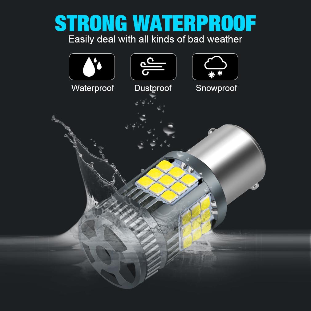 2 шт. P21W светодиодные лампы Canbus 1156 BA15S BAU15S PY21W T20 7440 W21W 7443 W21/5W 3030SMD крутой вентилятор автомобильный сигнал поворота обратный свет без гипервспышки авто лампы