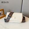 Lychee Pattern Messenger Bag, High-end Texture Fresh Shoulder Fashionable and Simple Small Square Bag