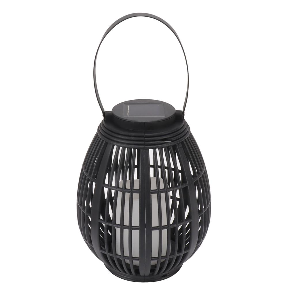 Solar Garden Lantern LED Outdoor Solar Lantern Waterproof Decorative Rattan Lantern For Patio Pathway Courtyard