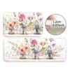 1 шт. анти-усталостные кухонные коврики с цветочным принтом, водонепроницаемые, нескользящие, толстые, мягкие, прочные, удобные, стоячие коврики для кухни