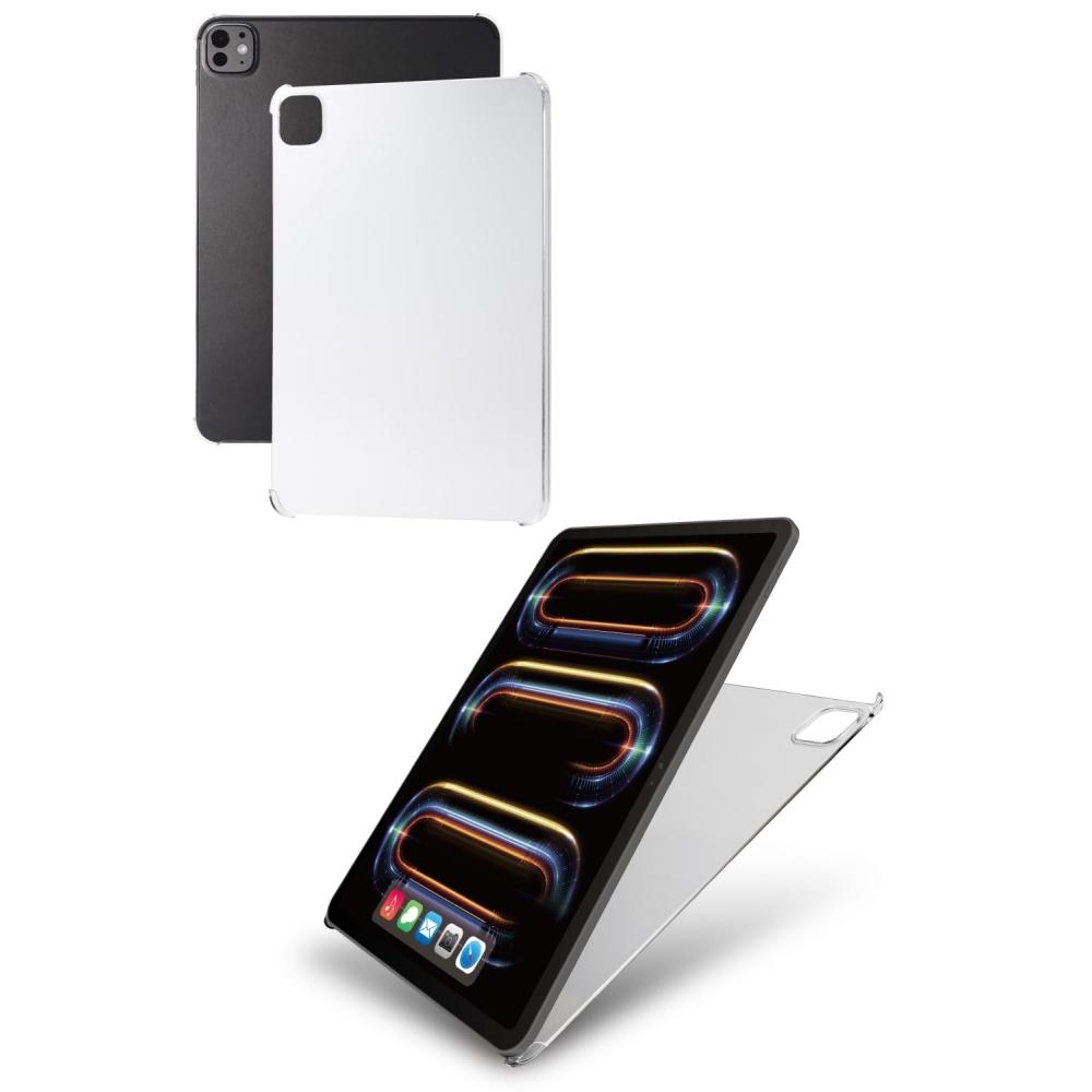Elecom IPad Pro 11 дюймов (М4) чехол для модели 2024 года, жесткий чехол из прочного и высокопрозрачного поликарбонатного материала TB-A24PMPVCR