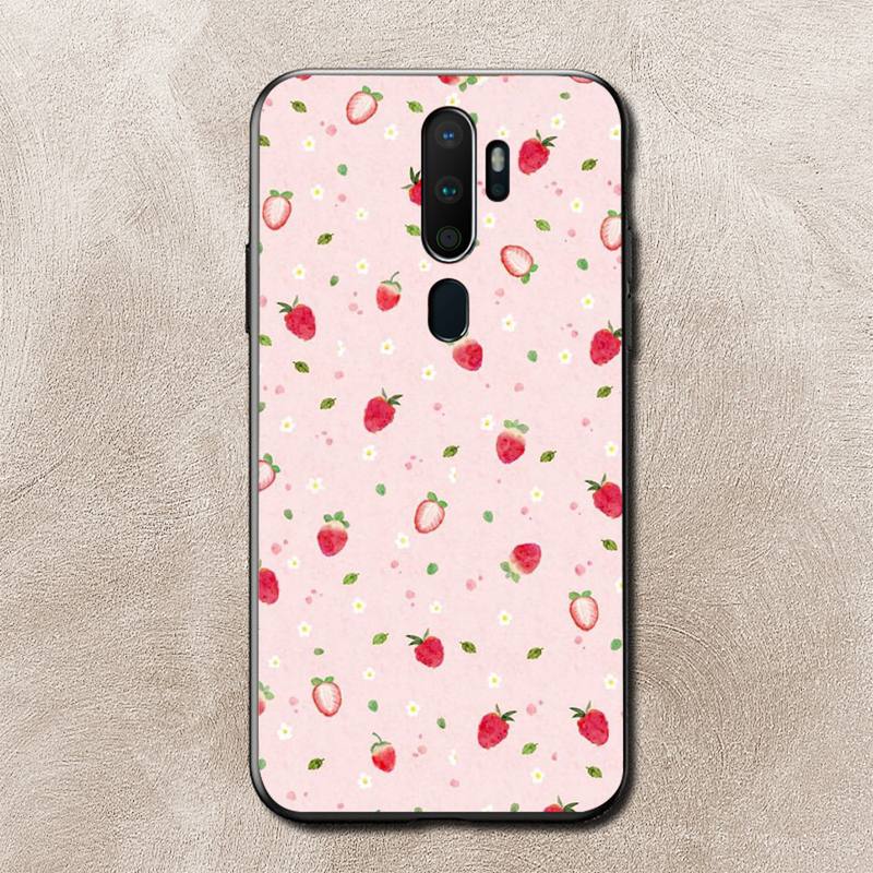 Чехол для телефона «Персиковый клубника» для Vivo Y91C Y11 17 19 17 67 81 Oppo A9 2020 Realme c3