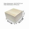 Natural Solid Wood Box with Removable Upper and Lower Lids Packing Box  For Jewelry Organization