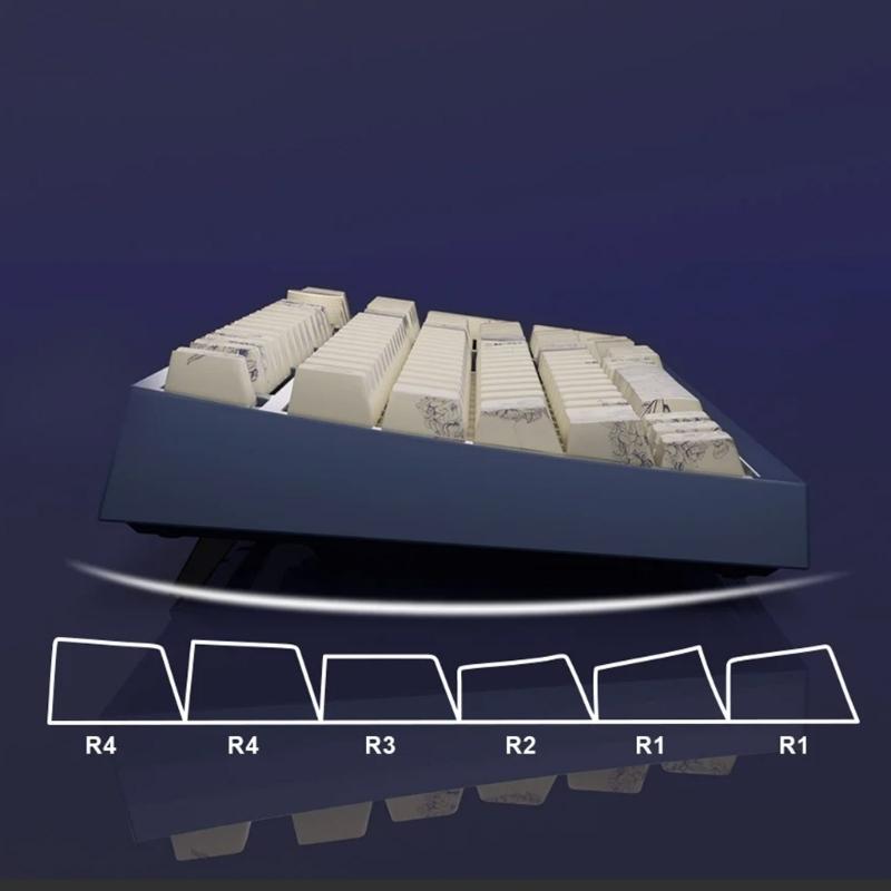 Французская тема вышивки PBT Keycaps DyeSub Keycaps Set для механических переключателей клавиатуры 7u 2.25u 2.75u Spacebar