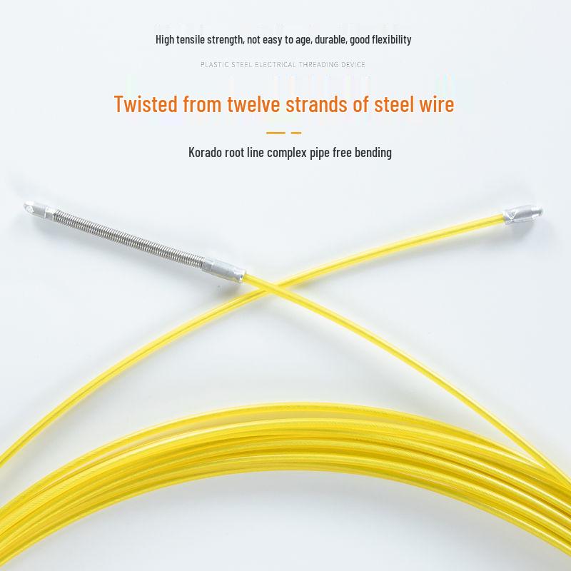 Электрик Протяжка кабеля с роликовой головкой для скрытой электропроводки