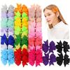 28/38/58Pcs Random Color 3'' Grosgrain Ribbon Hair Bows Clips for Baby Girls Boutique Hairpins Headwear Kids Hair Accessories