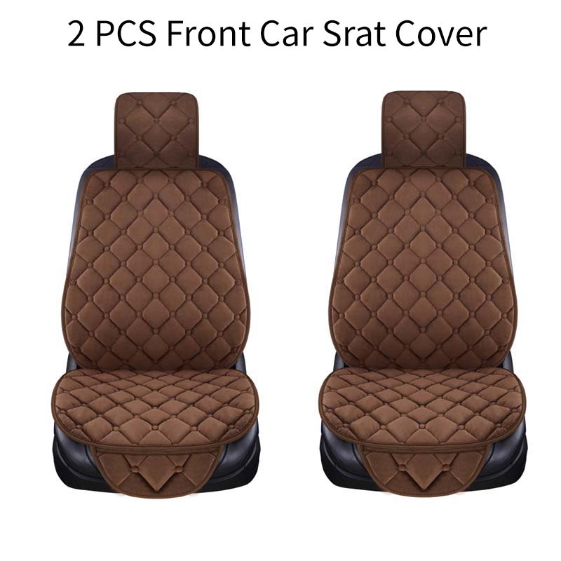 Теплый плюшевый чехол на автомобильное сиденье, зимний искусственный мех, авто спереди, сзади и сзади со спинкой, подушка для сиденья, защитная накладка для интерьера