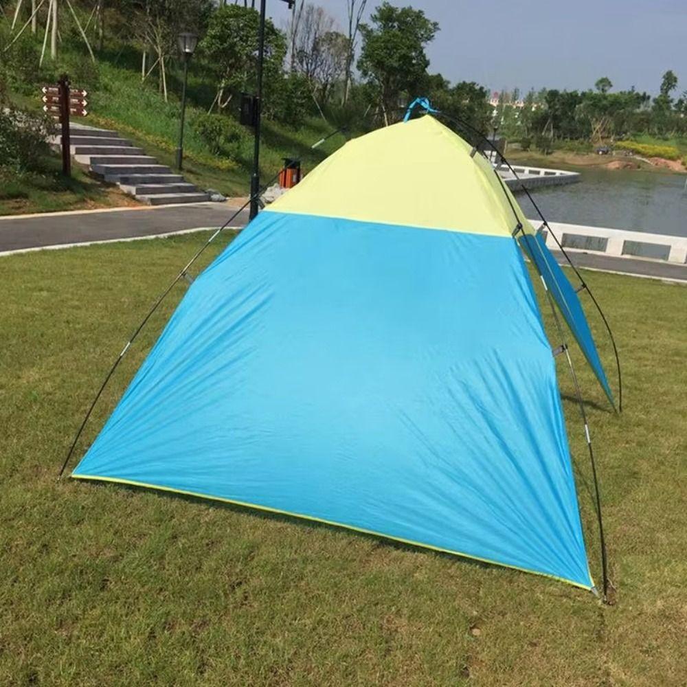 Outdoors Canopy Camping Tent Anti-UV Beach Shelter Tent Picnic Fishing Tent Hiking Travel