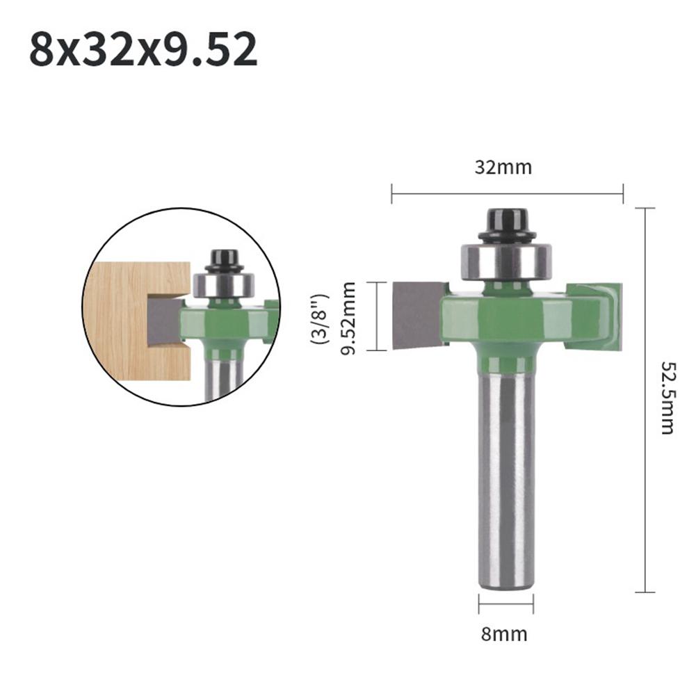 Milling Cutter T-Sloting With Top Bearing Wood Slot