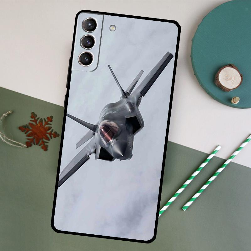 Fighter Planes Case For Samsung Galaxy S23 S22 S21 Ultra S20 FE S10 S9 Note 10 Plus Note 20 Ultra Cover