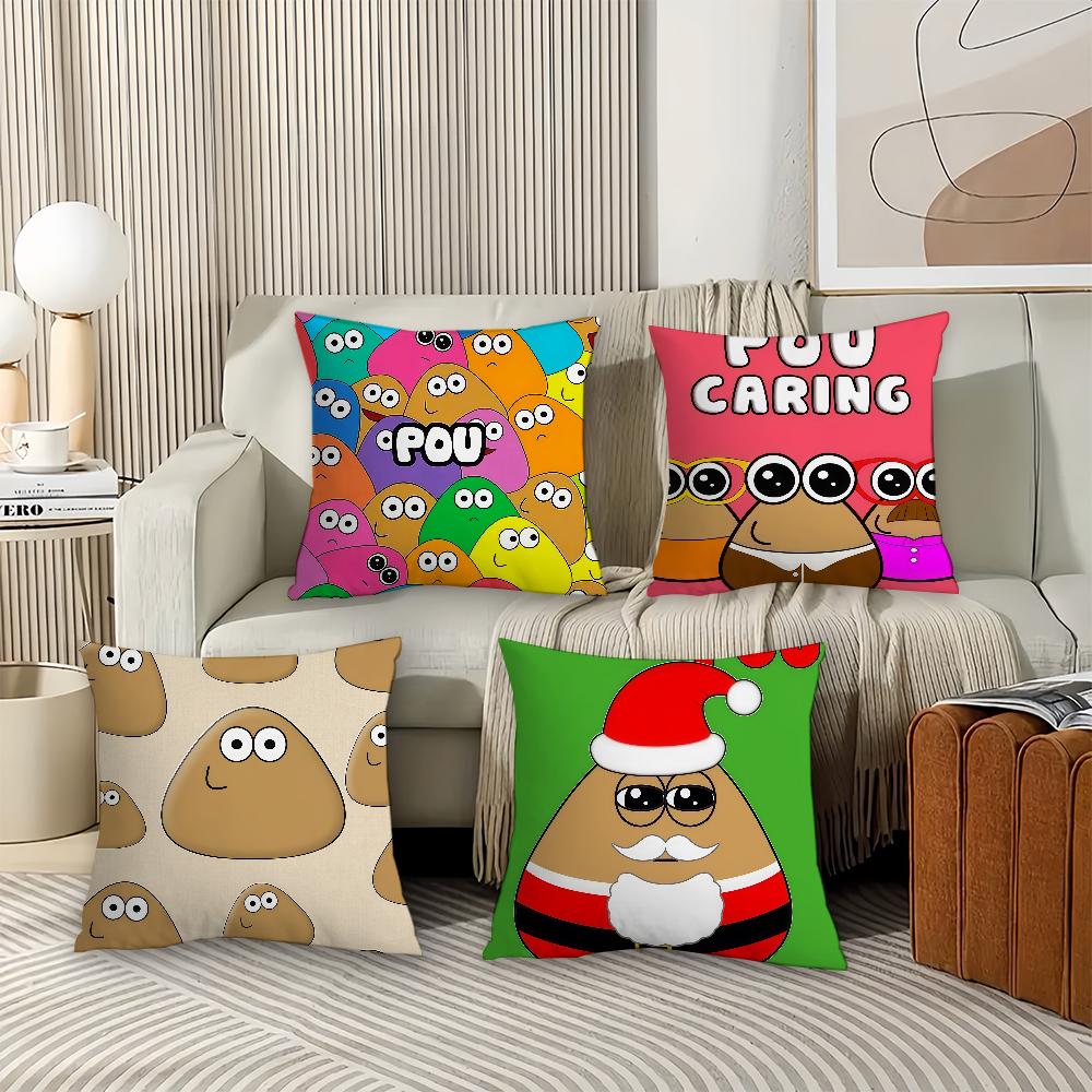 Горячая игра My P-Pet Инопланетянин P-Pou Наволочка Офисные Подушки Подходят Для Дивана Автомобиля Спальни Декоративная Наволочка