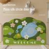 Silk Ring Entrance Mats: Dirt-Resistant, Easy-Care, Cuttable Moss Floor Mats for Dust Removal.