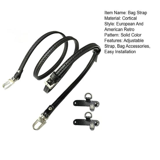 Регулируемый комплект ремней для сумки, искусственный кожаный плечевой ремень с металлическими пряжками, сменный ремень для сумки через плечо для женской мини-сумки через плечо