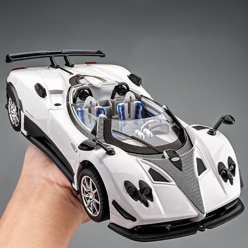 1:24 Имитация Суперспортивного Автомобиля Zonda, Модель Автомобиля из Сплава, Звук и Свет, Детская Игрушка-Украшение, Коллекция Автомобилей, Подарок для Мальчика
